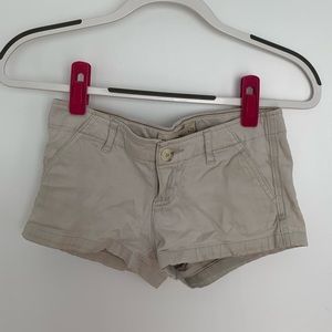 Khaki booty shorts
